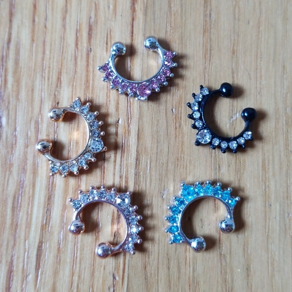 faux septum rings